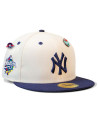 Casquette New Era - New York Yankees - 59Fifty - World Series - Pins - Crème - Navy