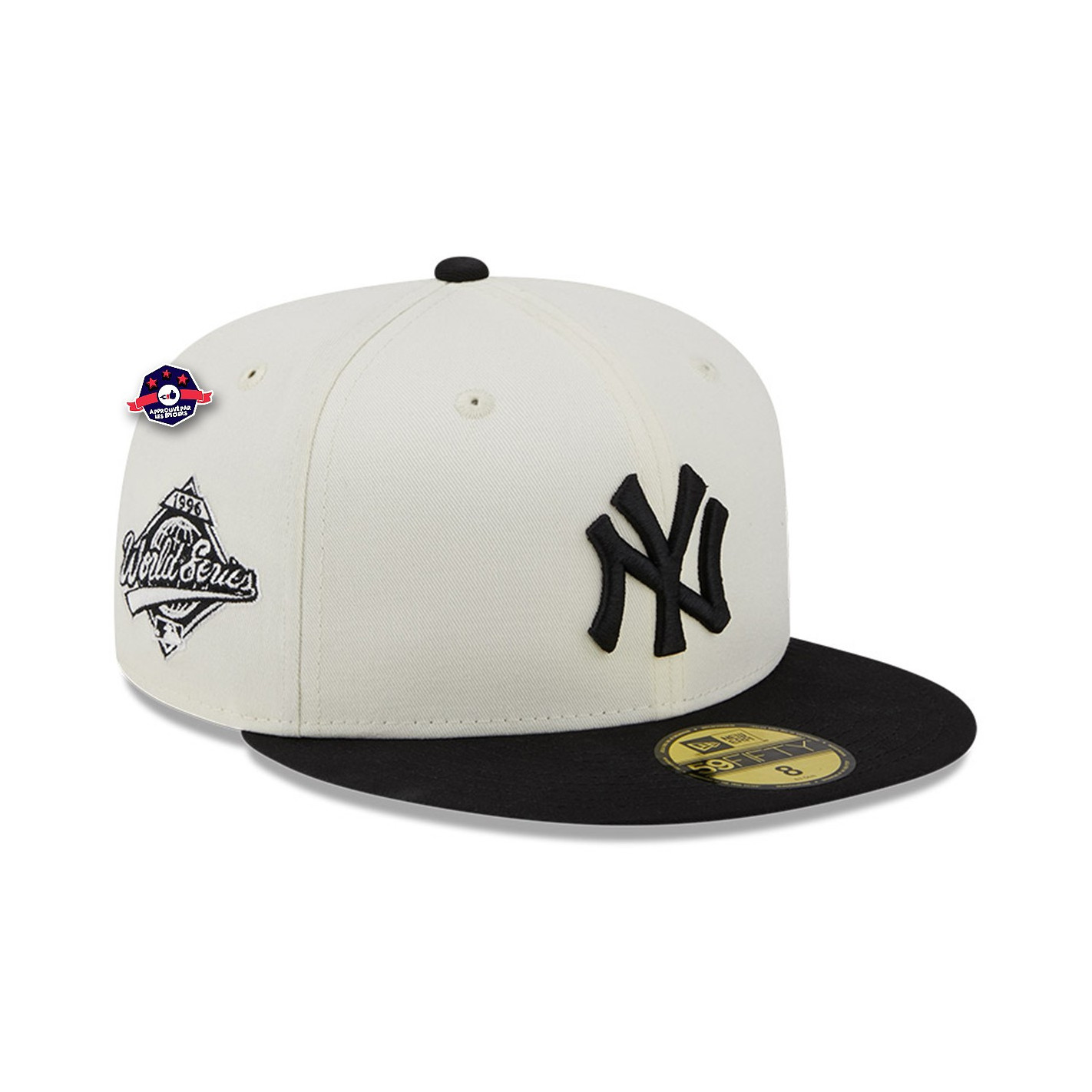 Choisir Casquette NY Blanc Noir, casquette baseball fashion livré 48h!