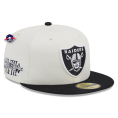 Casquette 59Fifty - Las Vegas Raiders - Championships - Blanche