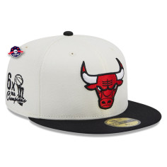Casquette 59Fifty - Chicago Bulls - Championships - Blanche