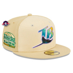 Casquette 59Fifty - Tampa Bay Rays - Raffia New Era - Crème