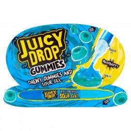 Juicy Drop - Framboise et Fraise acidulée gummies - 57g
