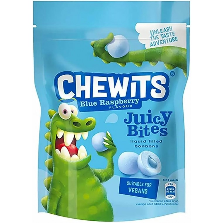 Chewits - Juicy Bites Blue Raspberry - 115g