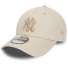 Casquette New Era - 39Thirty - New York Yankees - Crème - Outline