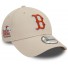 Casquette New Era - 9Forty - Boston Red Sox - Patch - Gris clair