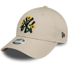 Casquette 9Forty New Era - New York Yankees - Floral - Women - Blanc cassé