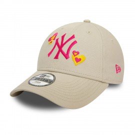Casquette 9Forty enfant - New Era - New York Yankees - Icon - Marron clair