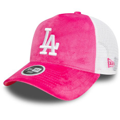 Casquette New Era - Los Angeles Dodgers - Velours - Rose - Women - Trucker