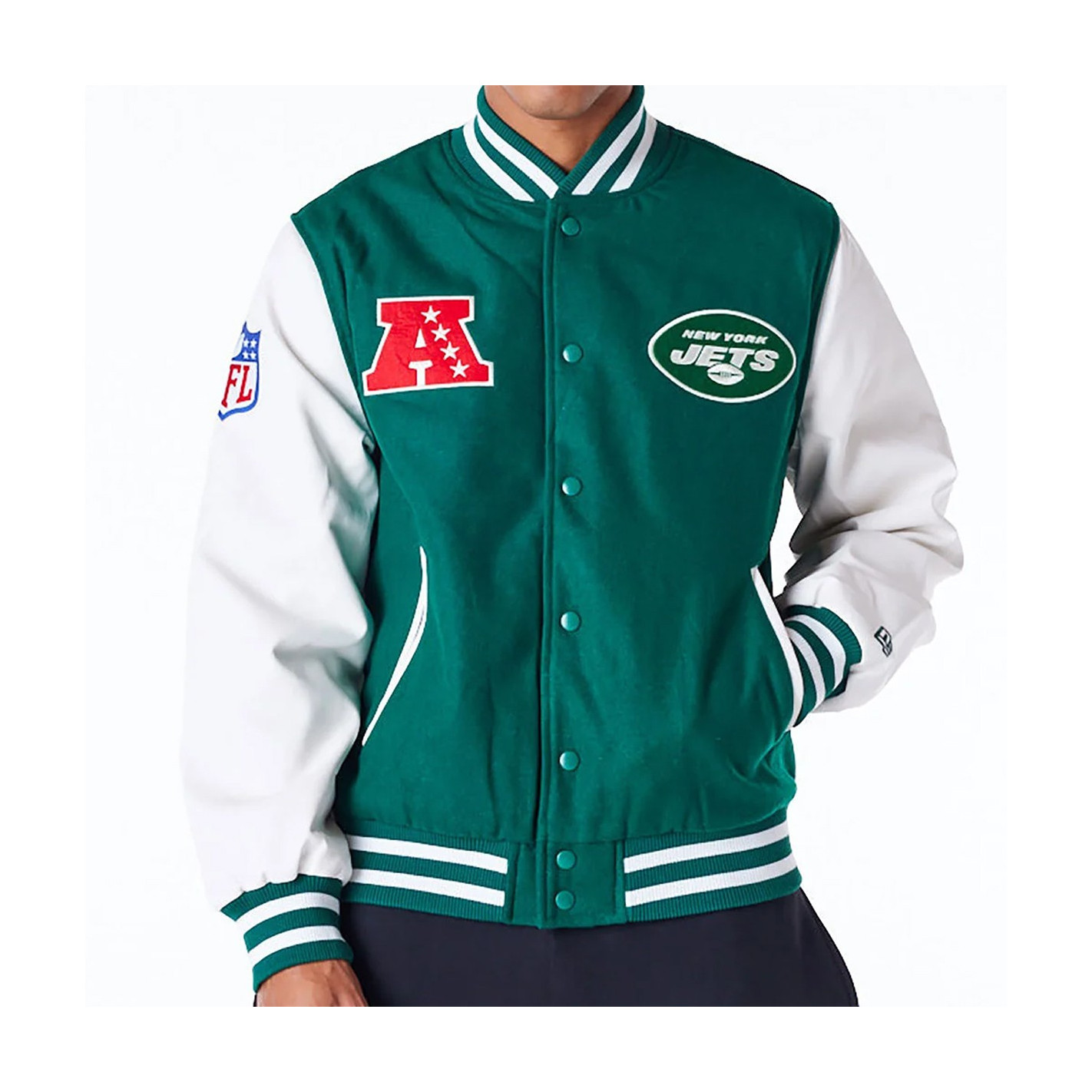 Acheter la varsity Jacket New Era des New York Jets Brooklyn Fizz