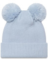 Bonnet double pompon - New Era - New York Yankees - Femme - Bleu ciel