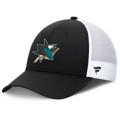 Casquette Fanatics - San Jose Sharks - Authentic Pro - Trucker - Noir
