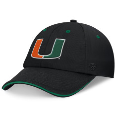 Casquette NCAA - Miami Hurricanes - Unstructured - Noire - TOW Brand