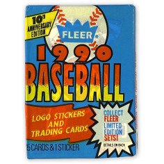 Pack Fleer - Baseball '90 - 10th anniversaire - 15 Trading Cards