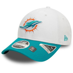 Casquette 9Forty - Miami Dolphins - Stretch Snap - Blanche