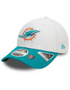 Casquette 9Forty - Miami Dolphins - Stretch Snap - Blanche