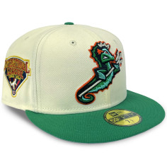 Casquette 59Fifty - Norfolk Tide - Drop MiLB - Chrome and Green Kellly