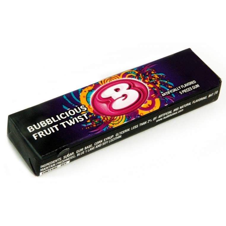 Paquet de Chewing-gums Bubblicious Fruit Twist