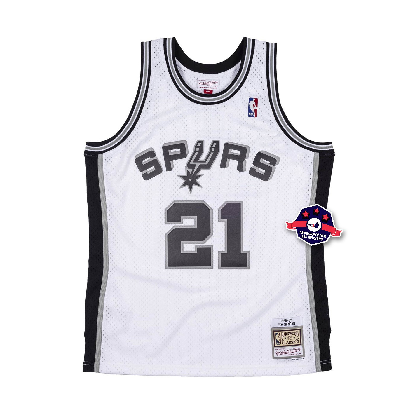 Acheter le maillot de Tim Duncan aux Spurs de San Antonio