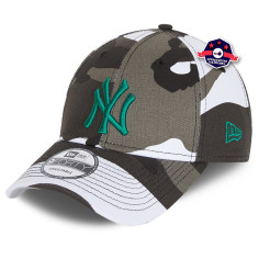 Casquette flexible à logo empilé bleu marine/gris New York Yankees de  marque Fanatics pour hommes