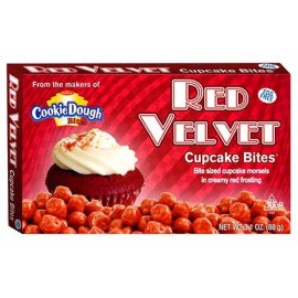 Cookie Dough Bites Red Velvet Cupcakes 
