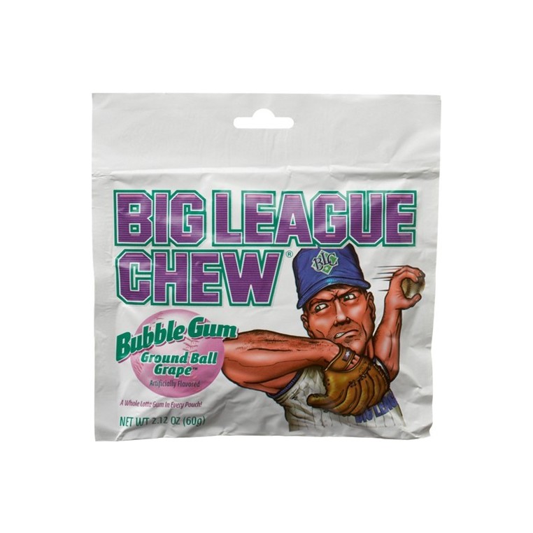 Chewing gums Big League Chew aux raisins