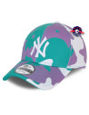 9Forty - New York Yankees - Camo Pack turquoise et fushia