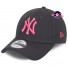 9Forty - New York Yankees - Neon Pack - gris et rose