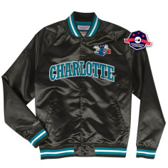 Veste en Satin - Charlotte Hornets - Mitchell and Ness