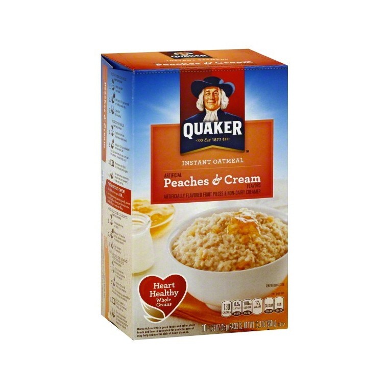 Céréales Quaker Oatmeal Peaches & Cream