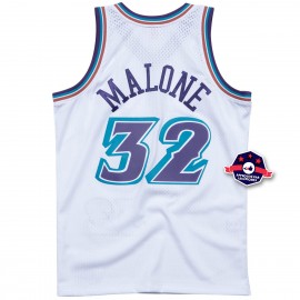 Jersey NBA - Karl Malone - Utah Jazz - Blanc