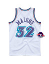 Jersey NBA - Karl Malone - Utah Jazz - Blanc