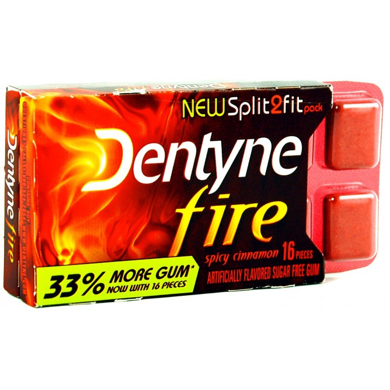 Chewing gum Dentyne Fire Spicy Cinnamon à la cannelle
