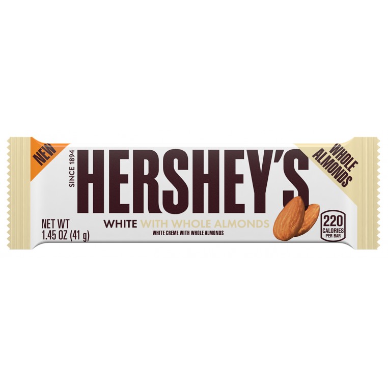 Plaque de chocolat Hersheys White & Almonds