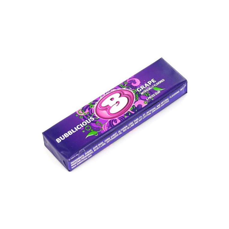 Chewing gums Bubblicious au raisin