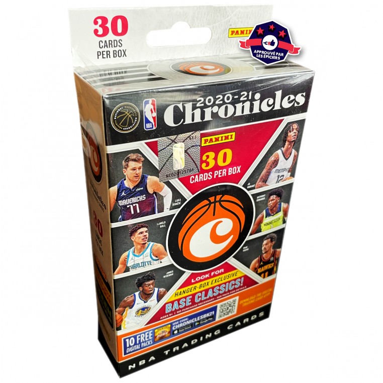 Pack Trading Cards NBA - 2021 Chronicles (Hanger Box) - 30 Cartes - Panini