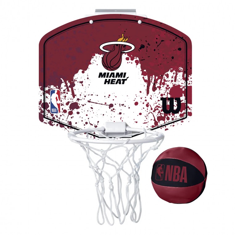 Mini Panier de Basket Wilson NBA - Miami Heat