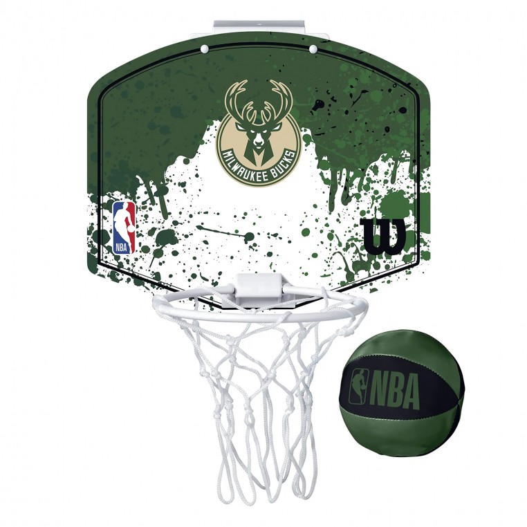 Mini Panier de Basket Wilson NBA - Milwaukee Bucks