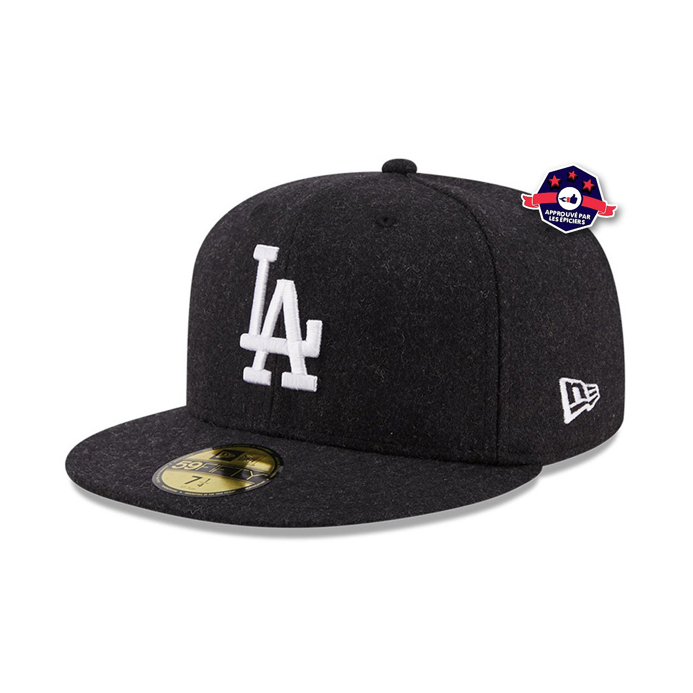 Casquette 59fifty - Los Angeles Dodgers - Melton - Noir