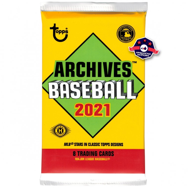 Pack Trading Cards MLB - 2021 Topps Archive Hobby Box - 8 cartes