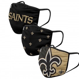 Masques en Tissu - New Orleans Saints - Lot de 3