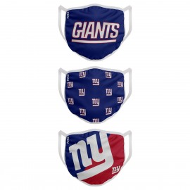 Masques en Tissu - New York Giants - Lot de 3