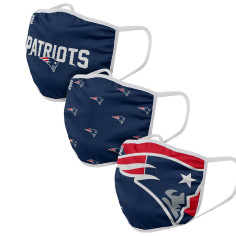 Masques en Tissu - New England Patriots - Lot de 3