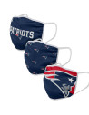 Masques en Tissu - New England Patriots - Lot de 3