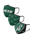 Masques en Tissu - New York Jets - Lot de 3