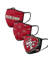 Masques en Tissu - San Francisco 49ers - Lot de 3