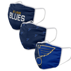 Masques en Tissu - St Louis Blues - Lot de 3