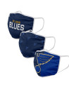 Masques en Tissu - St Louis Blues - Lot de 3