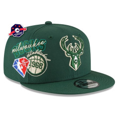 Casquette 9Fifty - Milwaukee Bucks - Back Half - Verte