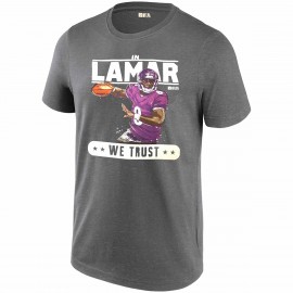 Tshirt NFL - Lamar Jackson - "In Lamar We Trust"