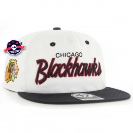 47 CAP NHL CHICAGO BLACKHAWKS CROSSTOWN TT CAPTAIN RF WHITE